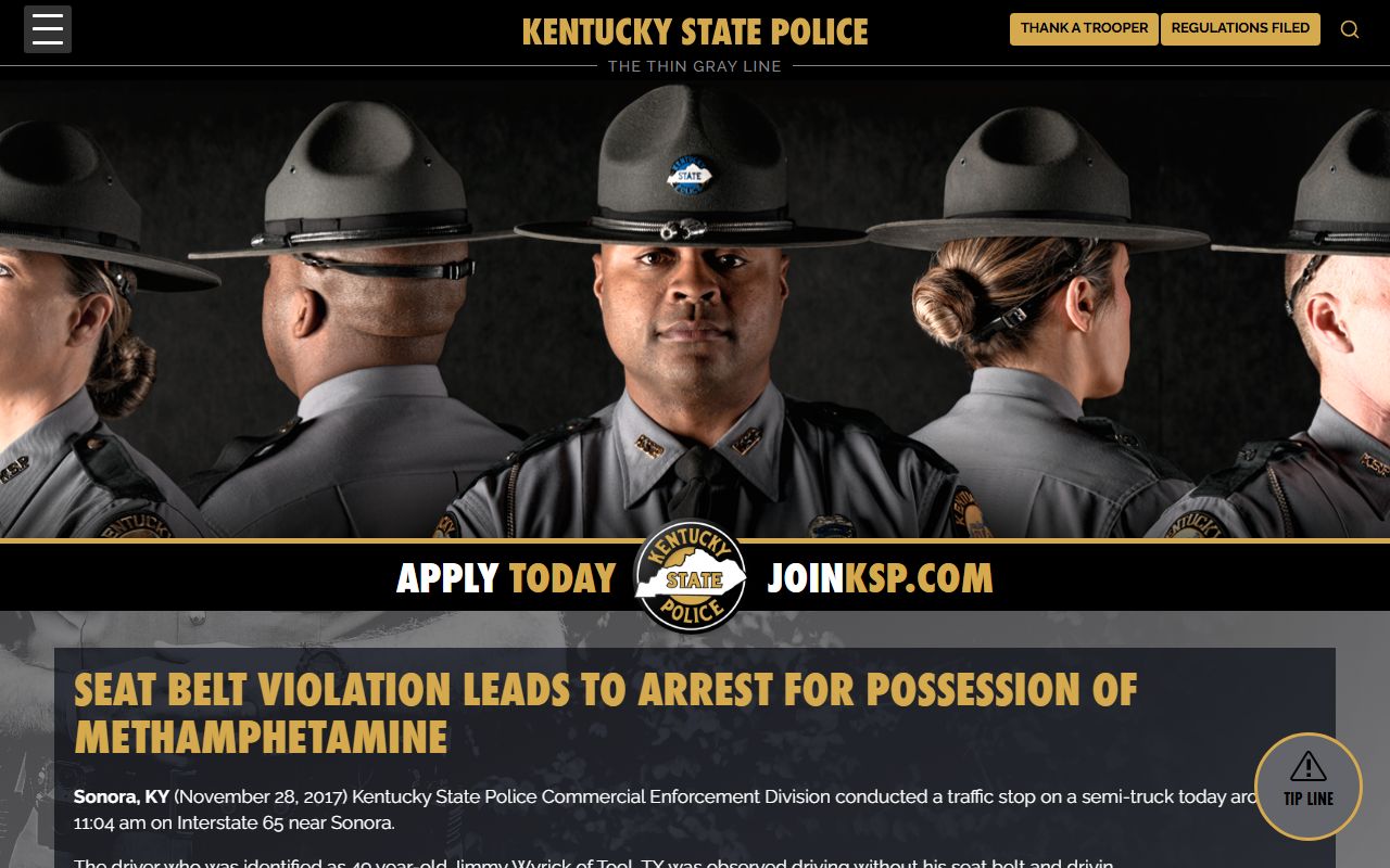 Clinton County arrest records and KSP app tip channel reference