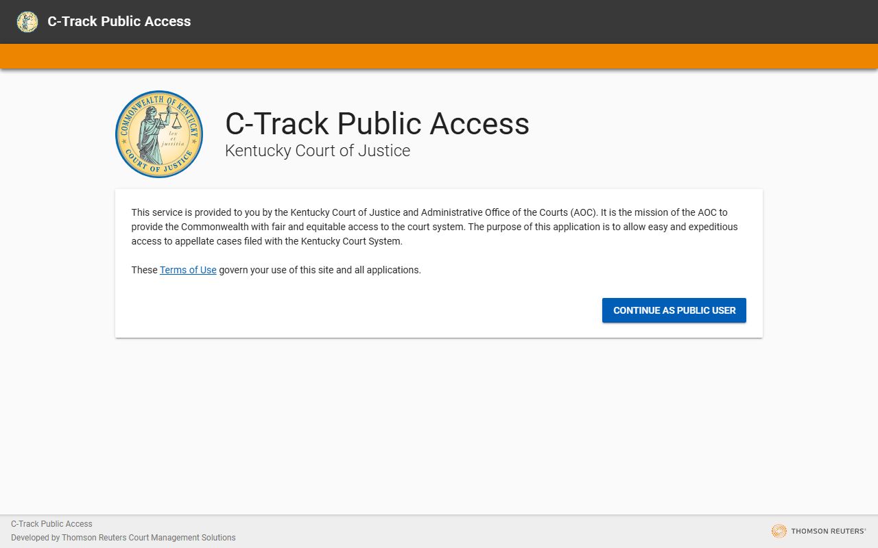 Clinton County court dockets Kentucky appellate C-Track access