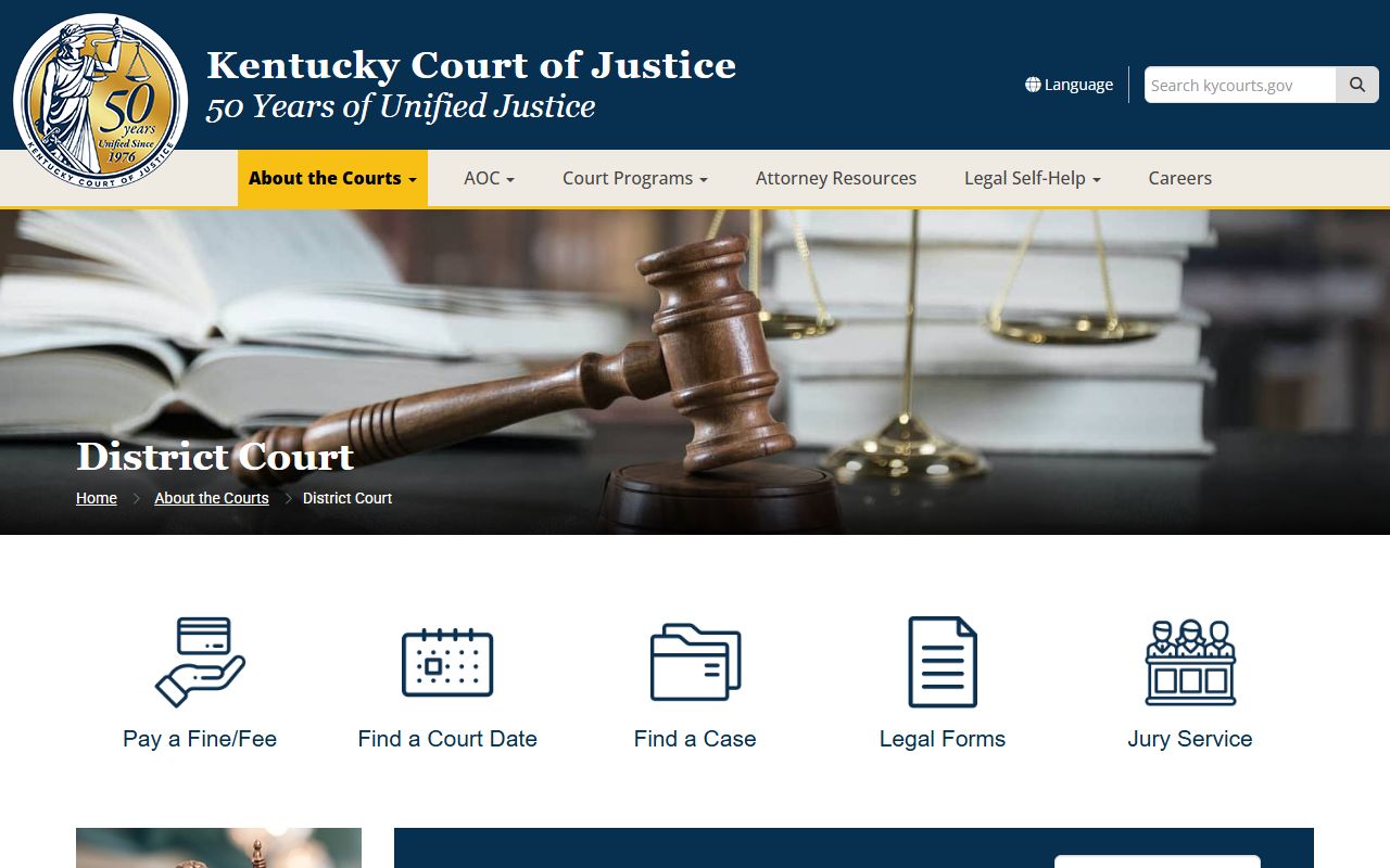 Clinton County Circuit Court and District Court jurisdiction in Kentucky