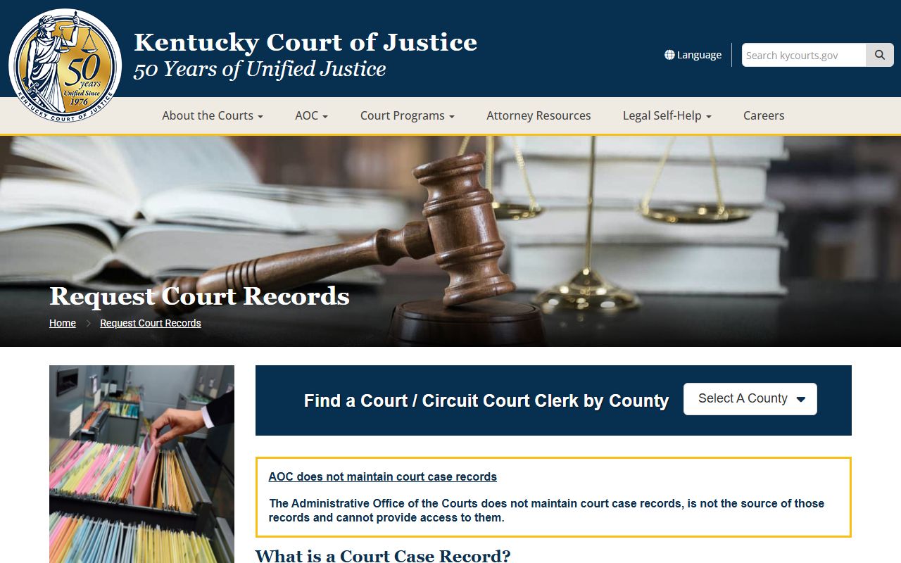 Clinton County Court records Kentucky request court records page
