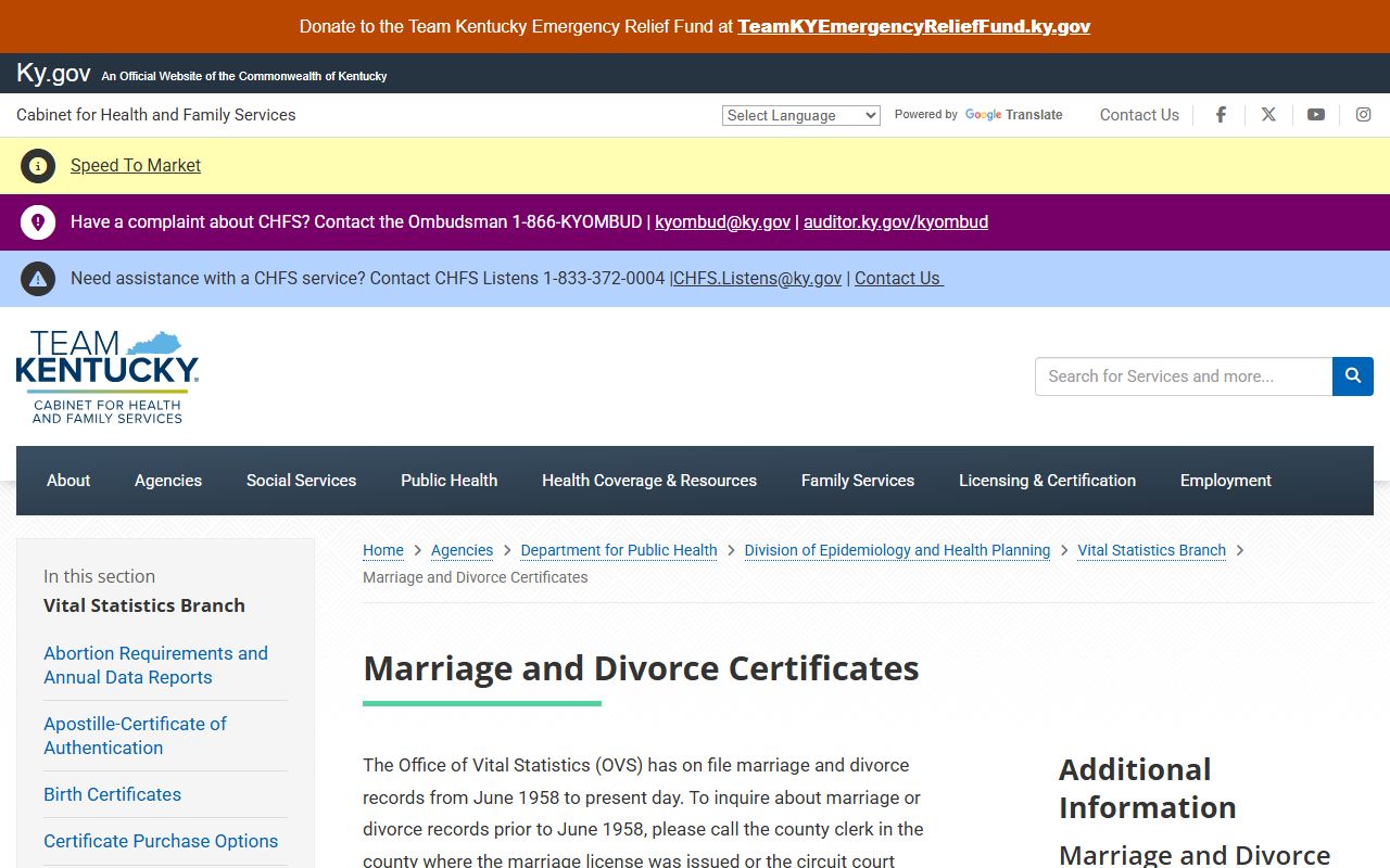 Clinton County marriage records Kentucky certificate guidance