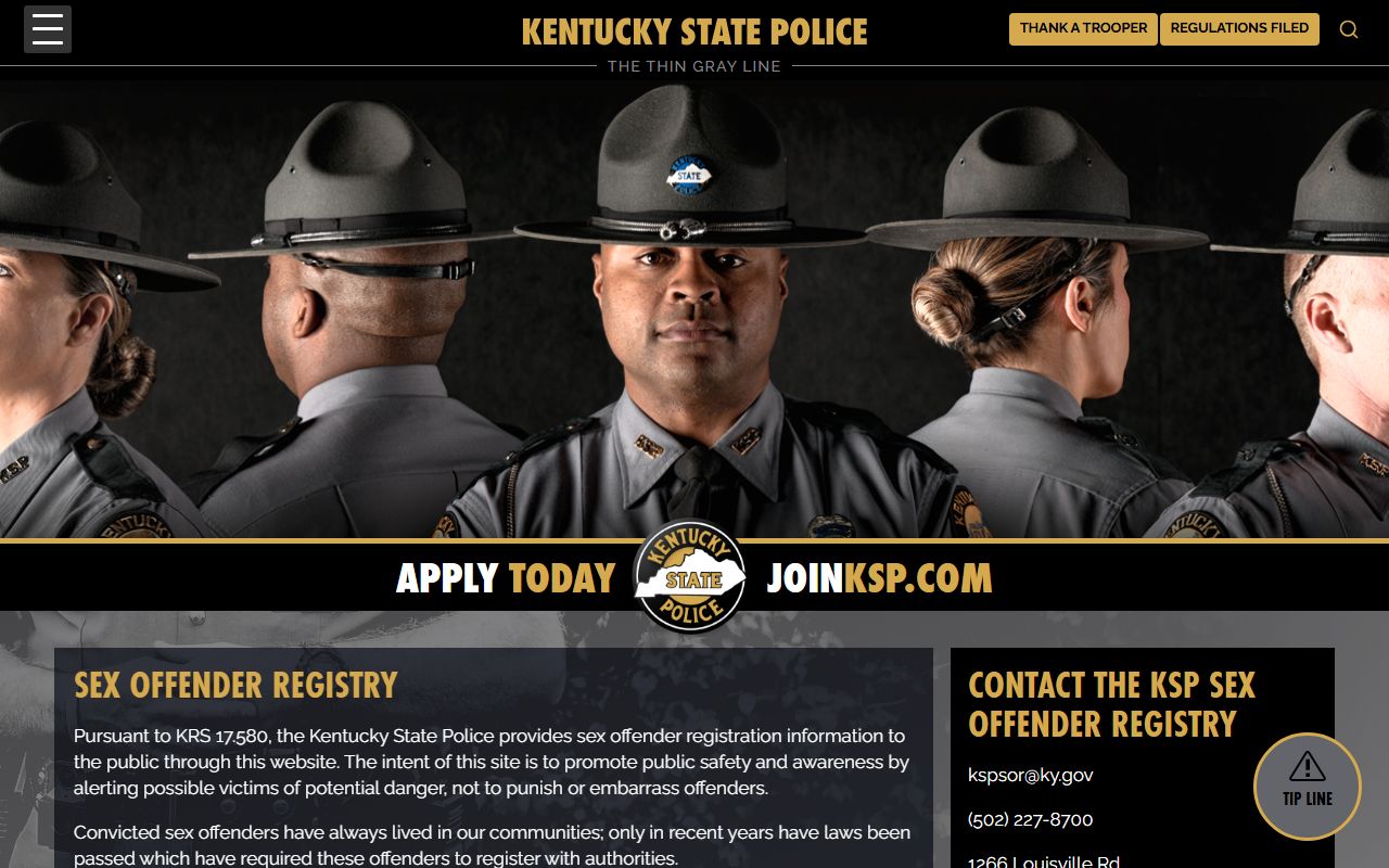 Clinton County warrant records and Kentucky State Police registry search reference